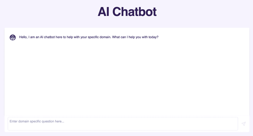Chatbot which can answer domain specific questions
