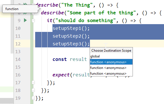 Refactoring TypeScript  WebStorm Documentation