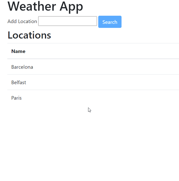 Step 5 - Showing Current Weather